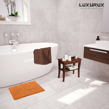 Load image into Gallery viewer, Rectangle Microfiber Bathroom Rug, 15x23 inch, Orange