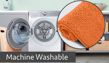 Load image into Gallery viewer, Runner Microfiber Bathroom Rug, 21x59 inch, Orange