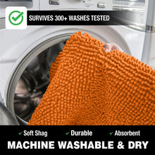 Load image into Gallery viewer, U-Shaped Toilet Bathroom Rug, 20x23, Orange