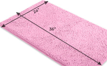 Load image into Gallery viewer, Rectangle Microfiber Bathroom Rug, 24x36 inch, Pink