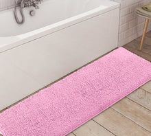 Load image into Gallery viewer, Runner Microfiber Bathroom Rug, 21x59 inch, Orange