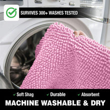 Load image into Gallery viewer, U-Shaped Toilet Bathroom Rug, 20x23, Pink