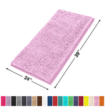 Load image into Gallery viewer, Rectangle Microfiber Bathroom Rug, 24x39 inch, Pink