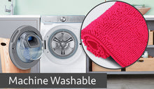 Load image into Gallery viewer, Microfiber Bathroom Rectangle Rug, 20x30 Inch, Hot Pink