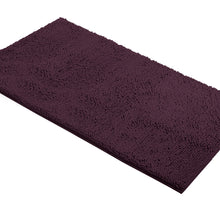 Load image into Gallery viewer, Rectangle Microfiber Bathroom Rug, 27x47 inch, Plum