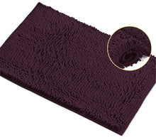 Load image into Gallery viewer, Rectangle Microfiber Bathroom Rug, 15x23 inch, Plum