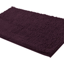 Load image into Gallery viewer, Rectangle Microfiber Bathroom Rug, 24x39 inch, Plum
