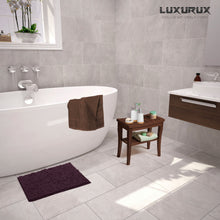 Load image into Gallery viewer, Rectangle Microfiber Bathroom Rug, 15x23 inch, Plum