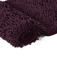 Load image into Gallery viewer, Rectangle Microfiber Bathroom Rug, 24x36 inch, Plum