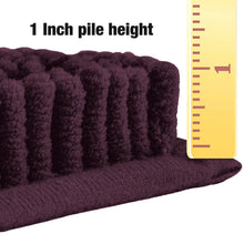 Load image into Gallery viewer, Luxury Chenille Bathroom Rugs 2-Piece Bath Mat Set, Small, Plum