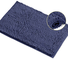 Load image into Gallery viewer, Rectangle Microfiber Bathroom Rug, 15x23 inch, Blue-purple