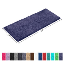 Load image into Gallery viewer, Rectangle Microfiber Bathroom Rug, 27x47 inch, Purple