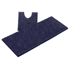 Load image into Gallery viewer, Luxury Microfiber 2-Piece Toilet & Bath Mat Set, XL, Purple