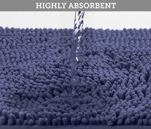Load image into Gallery viewer, Rectangle Microfiber Bathroom Rug, 27x47 inch, Blue-purple