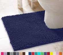 Load image into Gallery viewer, U-Shaped Toilet Bathroom Rug, 20x23, Purple