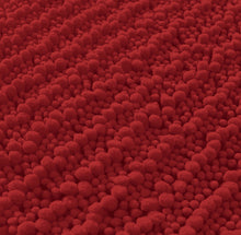 Load image into Gallery viewer, Rectangular 2 Piece Bath Rug Set | 20x30 + 15x23 inch | Red