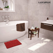 Load image into Gallery viewer, Rectangle Microfiber Bathroom Rug, 15x23 inch, Red