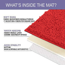 Load image into Gallery viewer, U-Shaped Toilet Bathroom Rug, 20x20, Red