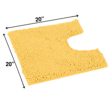Load image into Gallery viewer, U-Shaped Toilet Bathroom Rug, 20x20 inch, Sunshine Yellow