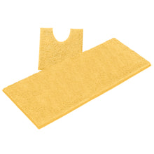 Load image into Gallery viewer, Luxury Microfiber 2-Piece Toilet & Bath Mat Set, XL, Yellow