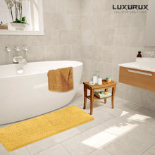 Load image into Gallery viewer, Rectangle Microfiber Bathroom Rug, 27x47 inch, Sunshine Yellow