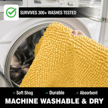 Load image into Gallery viewer, Rectangle Microfiber Bathroom Rug, 15x23 inch, Sunshine Yellow