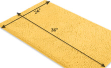 Load image into Gallery viewer, Rectangle Microfiber Bathroom Rug, 24x36 inch, Sunshine Yellow