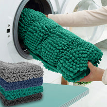 Load image into Gallery viewer, 2 Piece Rectangular Bath Rug Set, 15x23 + 24x36 inch, Turquoise