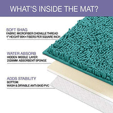 Load image into Gallery viewer, U-Shaped Toilet Bathroom Rug, 20x23, Turquoise