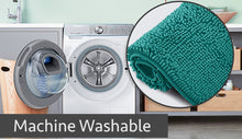 Load image into Gallery viewer, U-Shaped Toilet Bathroom Rug, 20x20, Turquoise