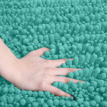 Load image into Gallery viewer, Rectangular 2 Piece Bath Rug Set | 20x30 + 15x23 inch | Turquoise