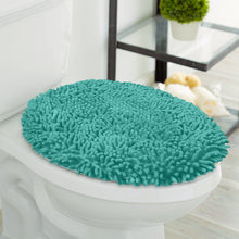 Load image into Gallery viewer, LuxUrux Toilet Lid Cover, Round, Turquoise