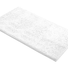 Load image into Gallery viewer, Rectangle Microfiber Bathroom Rug, 27x47 inch, White