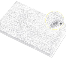 Load image into Gallery viewer, Rectangle Microfiber Bathroom Rug, 15x23 inch, White