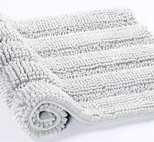 Load image into Gallery viewer, 2 Piece Rectangular Bath Rug Set, 15x23 + 24x36 inch, White
