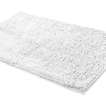 Load image into Gallery viewer, Rectangle Microfiber Bathroom Rug, 24x39 inch, White