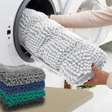 Load image into Gallery viewer, 2 Piece Rectangular Bath Rug Set, 15x23 + 24x36 inch, White