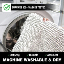 Load image into Gallery viewer, Microfiber Bathroom Rectangle Rug, 20x30 Inch, White