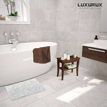 Load image into Gallery viewer, Microfiber Bathroom Rectangle Rug, 20x30 Inch, White