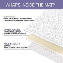 Load image into Gallery viewer, LuxUrux Bathroom Rugs Luxury Chenille 2-Piece Bath Mat Set, White