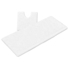 Load image into Gallery viewer, Luxury Microfiber 2-Piece Toilet & Bath Mat Set, XL, White