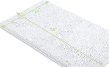 Load image into Gallery viewer, Rectangle Microfiber Bathroom Rug, 24x36 inch, White