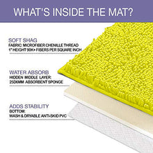 Load image into Gallery viewer, Luxury Microfiber 2-Piece Toilet & Bath Mat Set, XL, Lemon
