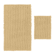 Load image into Gallery viewer, Rectangular 2 Piece Bath Rug Set, 15x23 + 27x47 inch, Beige