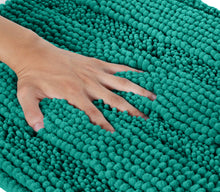 Load image into Gallery viewer, 2 Piece Rectangular Bath Rug Set, 15x23 + 27x47 inch, Turquoise