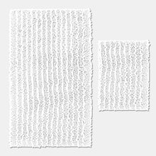 Load image into Gallery viewer, Rectangular 2 Piece Bath Rug Set, 15x23 + 27x47 inch, White