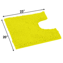 Load image into Gallery viewer, U-Shaped Toilet Bathroom Rug, 20x23, Neon Yellow