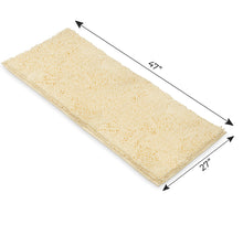 Load image into Gallery viewer, Rectangle Microfiber Bathroom Rug, 27x47 inch, Cream

