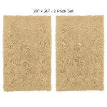 Load image into Gallery viewer, Microfiber Rectangular Mats, 20x30 Inch 2 Pack Set, Beige
