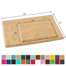 Load image into Gallery viewer, 2-Piece Rectangular Mats Set, Large, Beige
